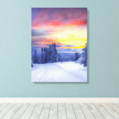 Winterlandschaft Leinwanddruck (Insitu (Holzboden))