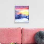 Winterlandschaft Leinwanddruck (Insitu (Wohnzimmer))