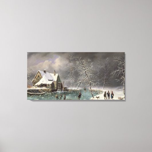Winterlandschaft Leinwanddruck (Vorderseite)