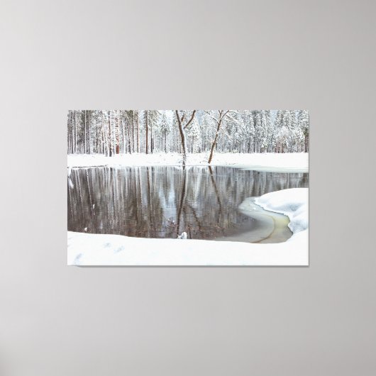 Winterlandschaft Leinwanddruck (Vorderseite)