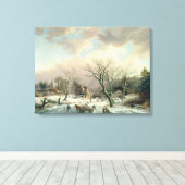 Winterlandschaft Leinwanddruck (Insitu (Holzboden))