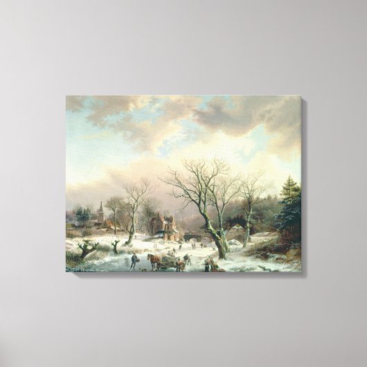 Winterlandschaft Leinwanddruck (Vorderseite)