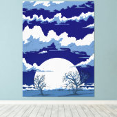 Winterlandschaft Leinwanddruck (Insitu (Holzboden))