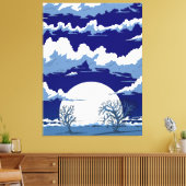 Winterlandschaft Leinwanddruck (Insitu (Wohnzimmer))