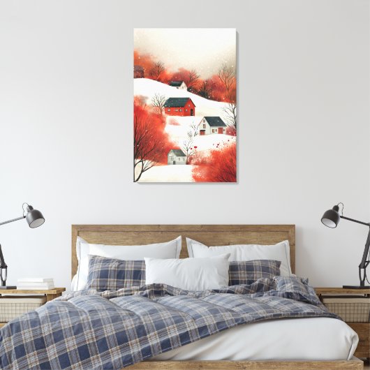 Winterlandschaft Leinwanddruck (Insitu (Schlafzimmer))