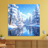 Winterlandschaft Leinwanddruck (Insitu (Wohnzimmer))