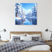 Winterlandschaft Leinwanddruck (Insitu (Schlafzimmer))