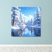 Winterlandschaft Leinwanddruck (Insitu (Holzboden))