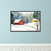 Winterlandschaft Leinwanddruck (Insitu (Holzboden))