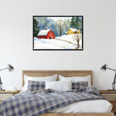 Winterlandschaft Leinwanddruck (Insitu (Schlafzimmer))