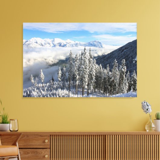 Winterlandschaft Leinwanddruck (Insitu (Wohnzimmer))