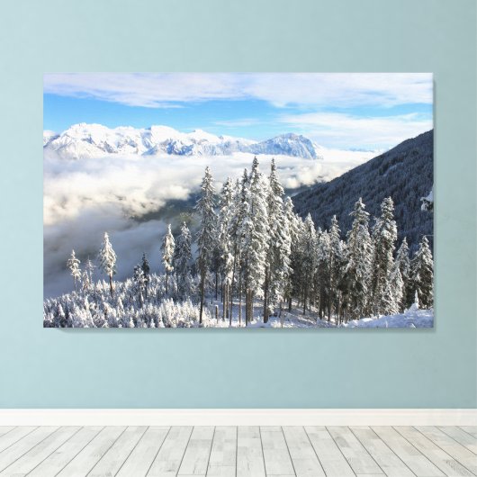 Winterlandschaft Leinwanddruck (Insitu (Holzboden))