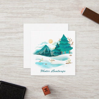 Winterlandschaft Loyalitätskarte Treuekarte