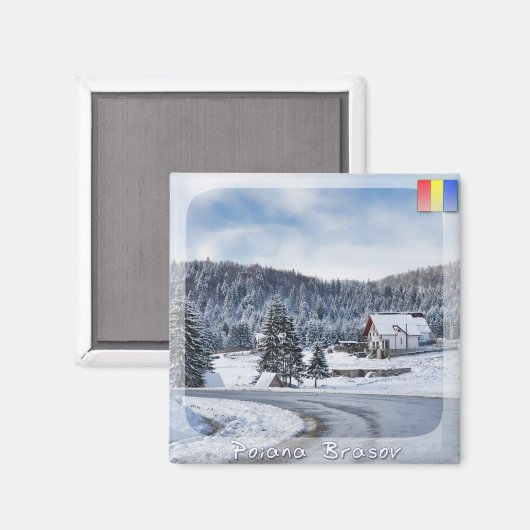 Winterlandschaft Magnet (Vorderseite/Rückseite)