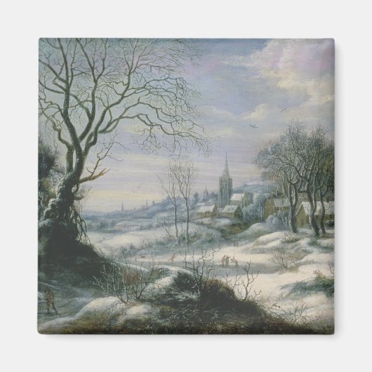 Winterlandschaft Magnet (Vorne)
