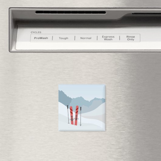 Winterlandschaft Magnet (In Situ (Geschirrspüler))