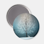 Winterlandschaft Magnet (Vorderseite/Rückseite)