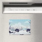 Winterlandschaft Magnet (In Situ (Geschirrspüler))