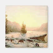 Winterlandschaft Magnet (Vorne)