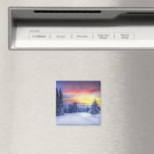 Winterlandschaft Magnet (In Situ (Geschirrspüler))