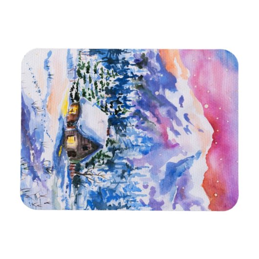 Winterlandschaft Magnet (Horizontal)
