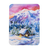 Winterlandschaft Magnet (Vertikal)