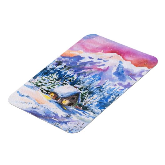 Winterlandschaft Magnet (Linke Seite)