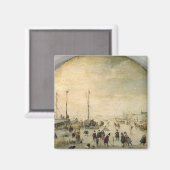 Winterlandschaft Magnet (Vorderseite/Rückseite)