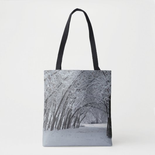 Winterlandschaft Maßgeschneiderte Mehrdruck-Tasche Tasche (Vorderseite)