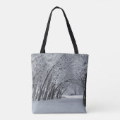 Winterlandschaft Maßgeschneiderte Mehrdruck-Tasche Tasche (Rückseite)