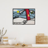Winterlandschaft Matchbox Kunst Druck, Tschechisch Poster (Küche)