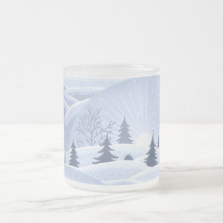 Winterlandschaft Mattglastasse