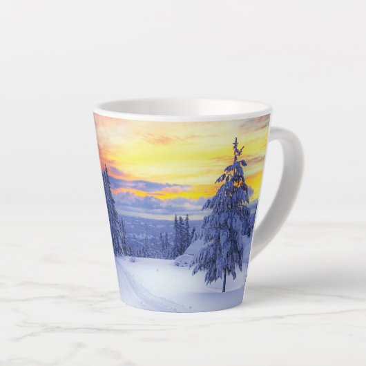 Winterlandschaft Milchtasse (Rechte Ecke)