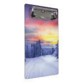 Winterlandschaft Mini Klemmbrett (Schrägansicht)