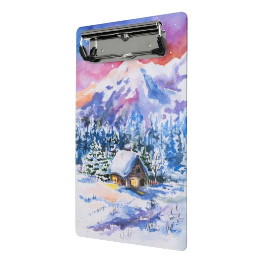 Winterlandschaft Mini Klemmbrett (Gewinkelt2)