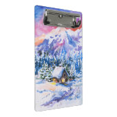 Winterlandschaft Mini Klemmbrett (Schrägansicht)