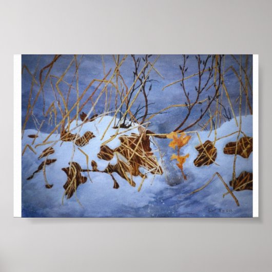 Winterlandschaft Mini-Poster Poster (Vorne)