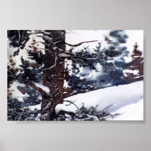 Winterlandschaft Mini-Poster Poster