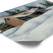 Winterlandschaft Mini-Poster Poster (Ecke)