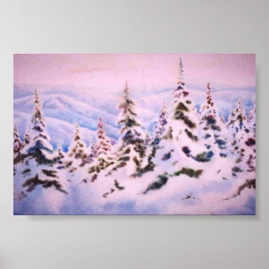 Winterlandschaft Mini-Poster Poster (Vorne)