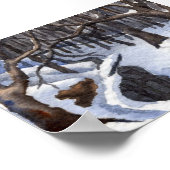 Winterlandschaft Mini-Poster Poster (Ecke)