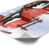 Winterlandschaft Mini-Poster Poster (Ecke)