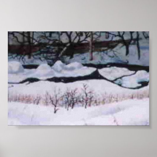 Winterlandschaft Mini-Poster Poster (Vorne)