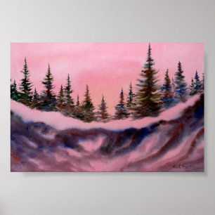 Winterlandschaft Mini-Poster Poster