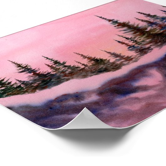 Winterlandschaft Mini-Poster Poster (Ecke)