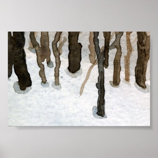 Winterlandschaft Mini-Poster Poster (Vorne)