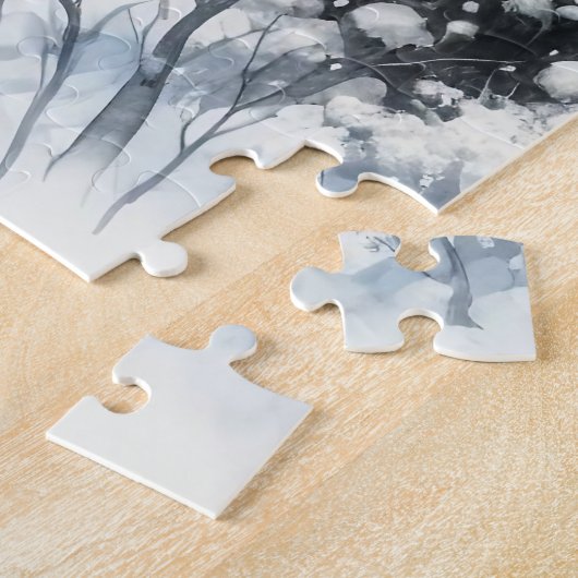 Winterlandschaft mit Bären Puzzle (Seite)