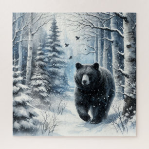 Winterlandschaft mit Bären Puzzle