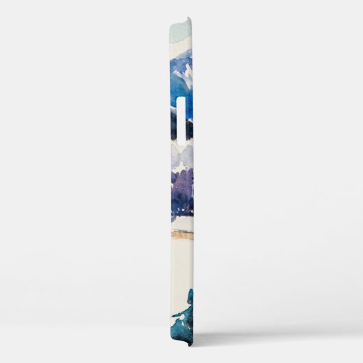 Winterlandschaft mit Bergdorf bedeckt mit Case-Mate iPhone Hülle (Rückseite / Rechts)