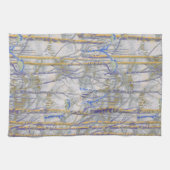 Winterlandschaft mit Birkenwald im Schnee Geschirrtuch (Horizontal)